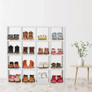 Estante de almacenamiento de madera para casa de muñecas en miniatura, escala 1:12, blanco, 16 estantes de rejilla, estante de pared decorativo para casa de muñecas, estantería de exhibición, casa de muñecas