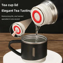 304 aço inoxidável vácuo isolado garrafa presente conjunto escritório estilo de negócios 500ml caneca de café garrafa térmica garrafa portátil jarra