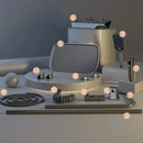 Juego de grifo de ducha para baño con 4 funciones, pantalla digital, termostato, ducha de agua caliente y fría, mezclador de alto caudal, grifería de cobre.