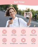 Cámara digital de 2,7K con enfoque automático para vlogs, cámara HD de 48 MP con videocámara de pantalla grande de 2,8" para fotografías para niños y adultos.