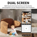 3mp casa cubo wifi câmera panorâmica hd 180 °  câmera de segurança de detecção de corpo