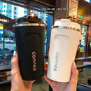 Copo de café de aço inoxidável 350ml/500ml, caneca térmica para viagem à prova de vazamento, garrafa térmica, chá, café, frasco a vácuo, copos isolados