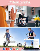 Cámara digital de 2,7K con enfoque automático para vlogs, cámara HD de 48 MP con videocámara de pantalla grande de 2,8" para fotografías para niños y adultos.