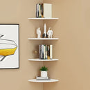 1/2/3pcs Prateleira triangular montada na parede Banheiro Organizador Acessórios Quarto Decoração de parede Divisória Pendurada Estante de parede