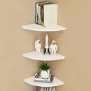 1/2/3pcs Prateleira triangular montada na parede Banheiro Organizador Acessórios Quarto Decoração de parede Divisória Pendurada Estante de parede